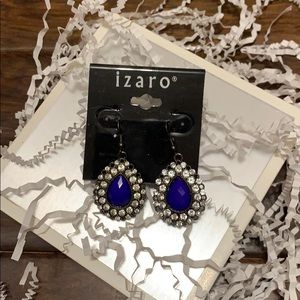 Cobalt Blue Tear drop Earrings NWOT